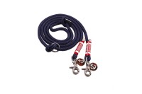 Hamburg Dogs Dog Dog leash Series JP Fiete Color Navy blue - Width 10 mm - Length 2,30 m 2-fold adjustable
